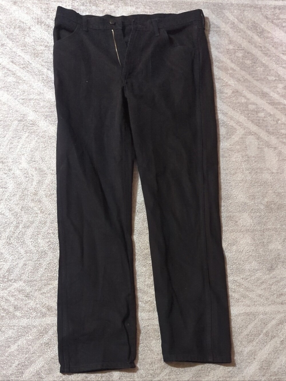 Rustler Men's Black Straight Jeans